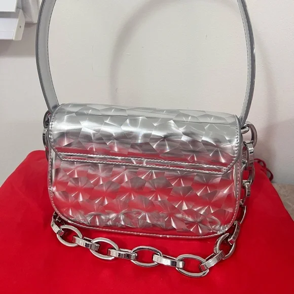 Diesel 1DR Strobe Silver Women's Bag - Picture 3 of 5